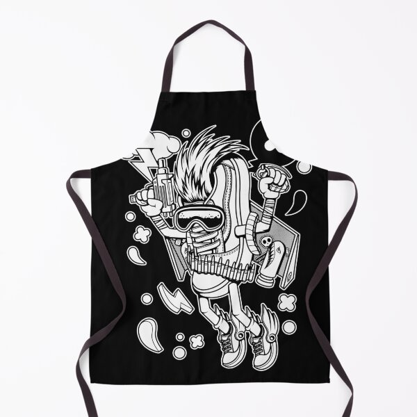Item preview, Cyberpunk Mech Sneaker Warrior Cartoon Character designed and sold by Lexkon Liu's art.