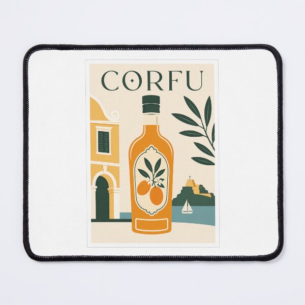 Item preview, Corfu Kumquat Mediterranean Travel Poster designed and sold by Beyond Destinations.