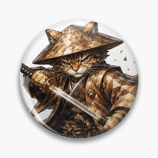 Item preview, Master of the Katana / Samurai Cat Collection designed and sold by ValentynaTyshenkoArt.