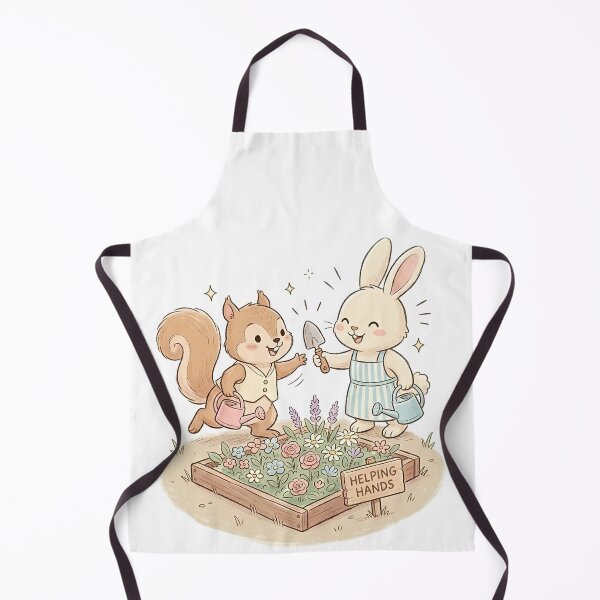 Item preview, Helping Hands Gardening - Cute Rabbit and Squirrel Friends designed and sold by TaiwanMemory.