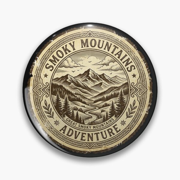 Item preview, Smoky Mountains Vintage Travel Stamp Design Retro Postage designed and sold by Yellowriversss.