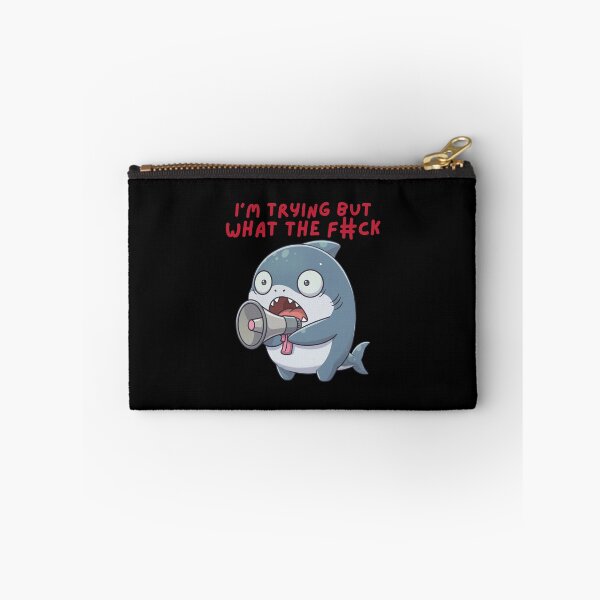 Item preview, Funny Overwhelmed Shark Kawaii Cartoon Design designed and sold by Nature's Chibis.