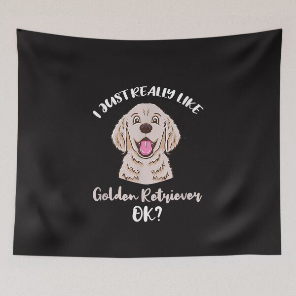 Item preview, I Just Really Like Golden Retriever Funny Dog Lover Retro Design designed and sold by kiralynstration.
