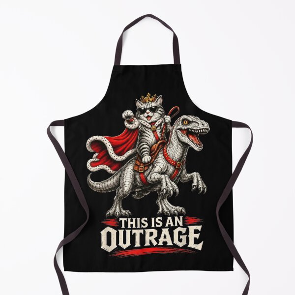 Item preview, Royal King Cat Riding Dinosaur Raptor Funny Outrage Sunglasses Red Cape Gift designed and sold by PhocoNibict.