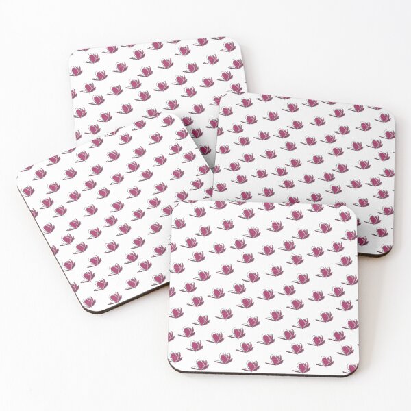 Item preview, Pink Magnolia Floral Pattern Botanical Line Art Spring Flower Print designed and sold by Zaya_art.