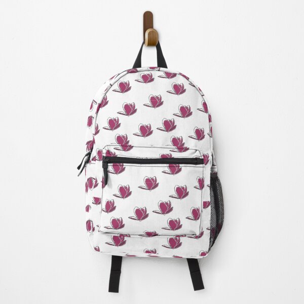 Item preview, Pink Magnolia Floral Pattern Botanical Line Art Spring Flower Print designed and sold by Zaya_art.