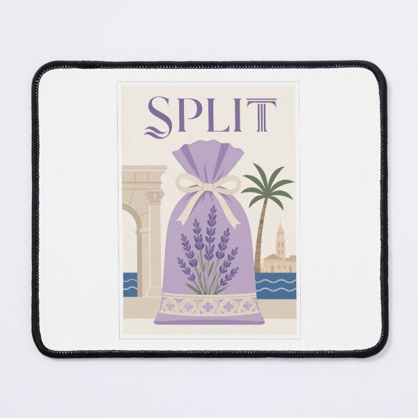 Item preview, Split Lavender Mediterranean Travel Poster designed and sold by Beyond Destinations.