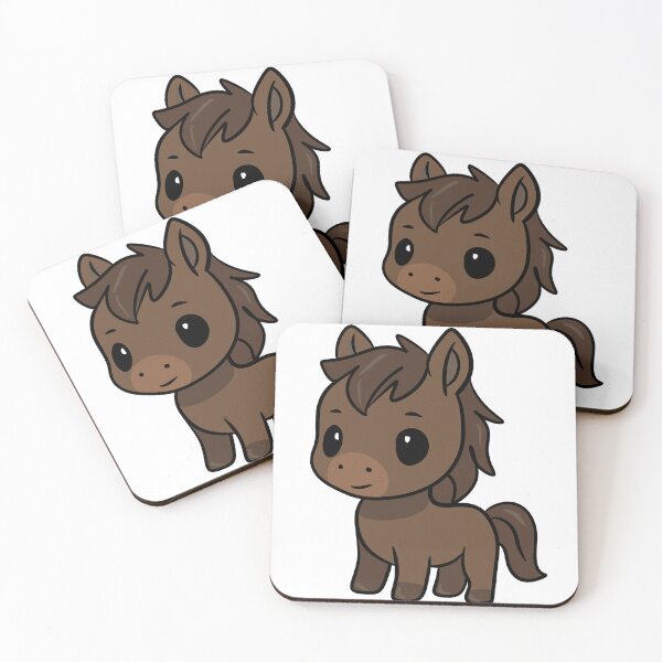 Item preview, Cute Kawaii Horse - Chibi Baby Pony Cartoon Sticker Art designed and sold by LYAN-STORE.