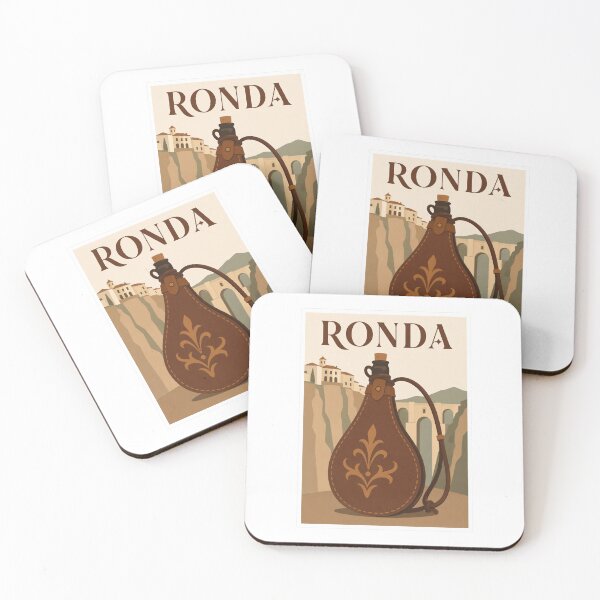 Item preview, Ronda Spanish Wineskin Travel Poster designed and sold by Beyond Destinations.