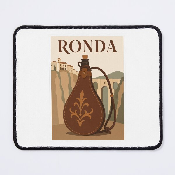Item preview, Ronda Spanish Wineskin Travel Poster designed and sold by Beyond Destinations.