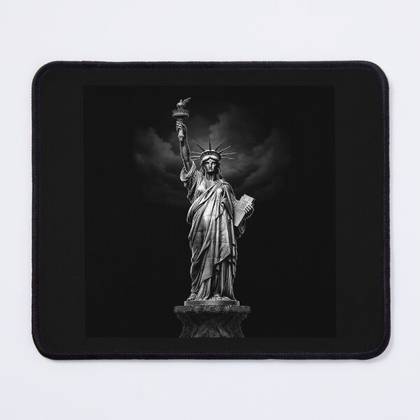 Item preview, Black and White Statue of Liberty Patriotic Art designed and sold by inkoutninja.
