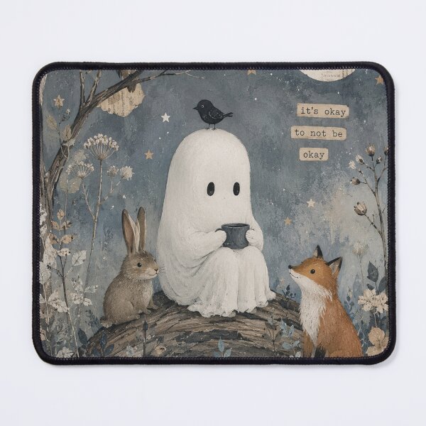 Item preview, its okay to not be okay - little ghost designed and sold by cecilieraibel.