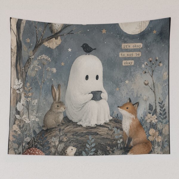 Item preview, its okay to not be okay - little ghost designed and sold by cecilieraibel.
