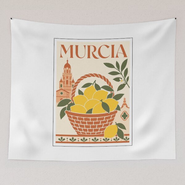 Item preview, Murcia Lemon Basket Travel Poster designed and sold by Beyond Destinations.