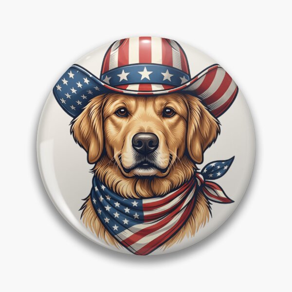 Item preview, Merica Golden Retriever – July 4th Dog Shirt designed and sold by ZyxDes.