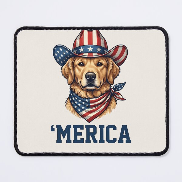 Item preview, Merica Golden Retriever – July 4th Dog Shirt designed and sold by ZyxDes.