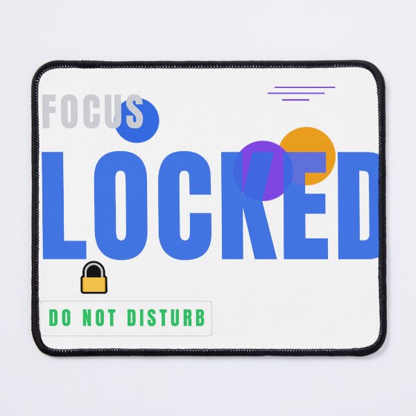 Item preview, Focus Locked – Modern Productivity Typography Design designed and sold by HeartAndArtShop.