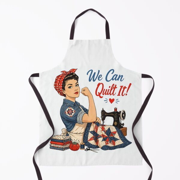 Item preview, We Can Quilt It Vintage Rosie Riveter Sewing Machine Quilting Hobby designed and sold by PhocoNibict.
