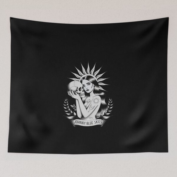 Item preview, JOHNNY BLUE SKIES - BLACK WHITE WOMEN AND SKUL - STURGILL SIMPSON #7384 designed and sold by pple-frame.