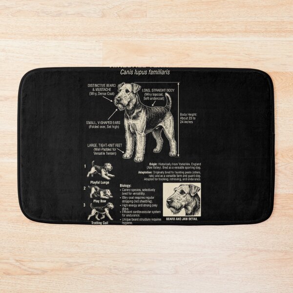 Item preview, Airedale Terrier Scientific Anatomy Biology Dog Lover designed and sold by Kimberley King Art  King Art.