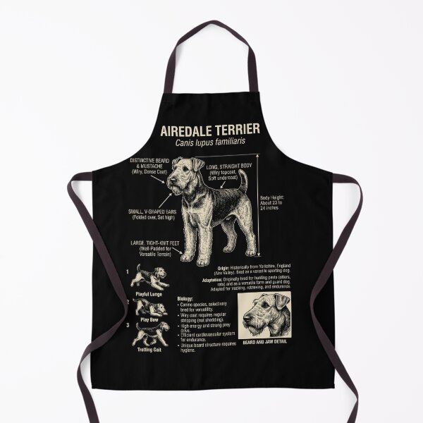 Item preview, Airedale Terrier Scientific Anatomy Biology Dog Lover designed and sold by Kimberley King Art King Art.