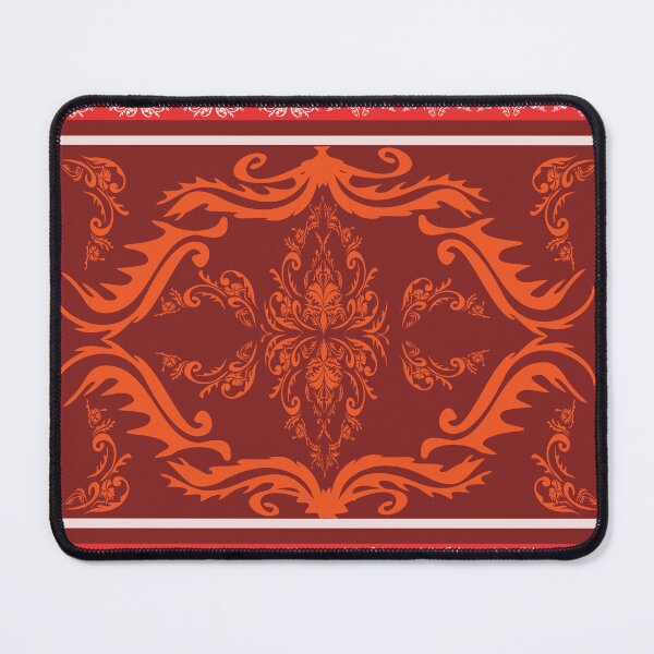 Item preview, Red and Brown leaves and flowers Damask Pattern  designed and sold by LifeTU.