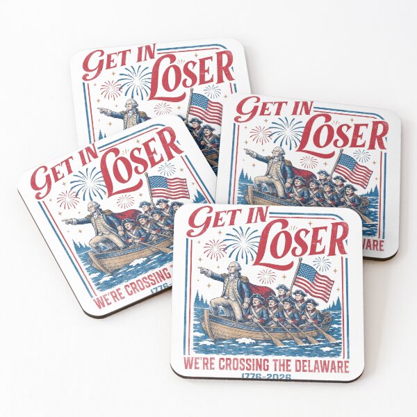 Item preview, Get In Loser We're Crossing The Delaware Meme , Funny 4th Of July designed and sold by KustMeram.