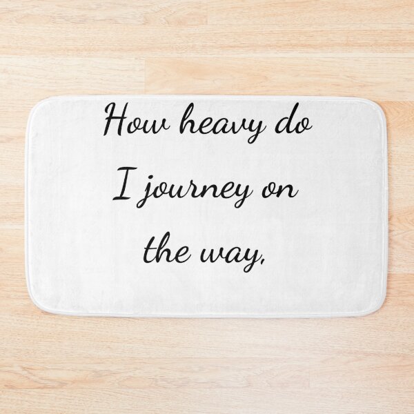 Item preview, "How heavy do I journey on the way," - handwriting black designed and sold by ariksworld.