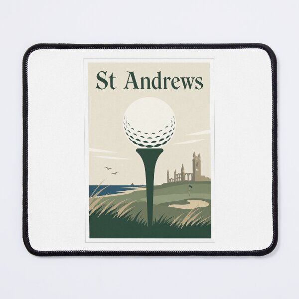 Item preview, St Andrews Golf Vintage Travel Poster designed and sold by Beyond Destinations.