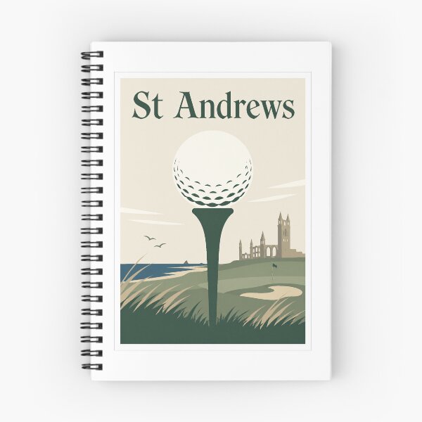 Item preview, St Andrews Golf Vintage Travel Poster designed and sold by Beyond Destinations.