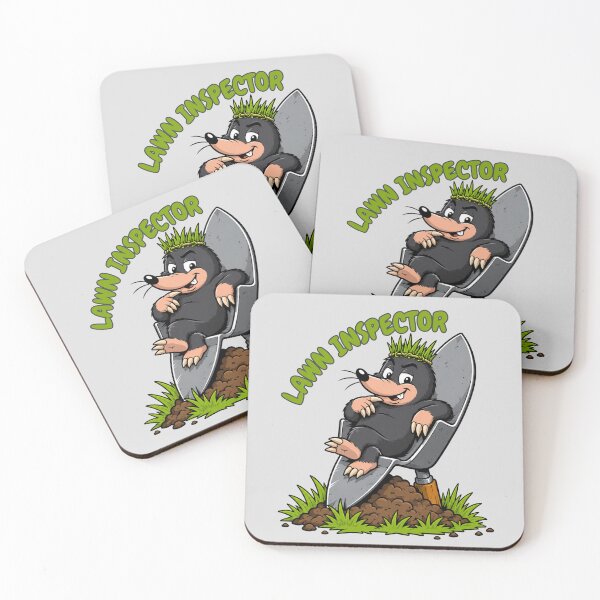 Item preview, Lawn Inspector Funny Mole Cartoon designed and sold by HumanMess.