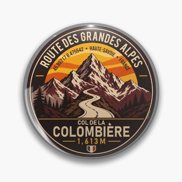 Item preview, Col de la Colombière - Route des Grandes Alpes Sticker TShirt 04 designed and sold by OuterShellUK.