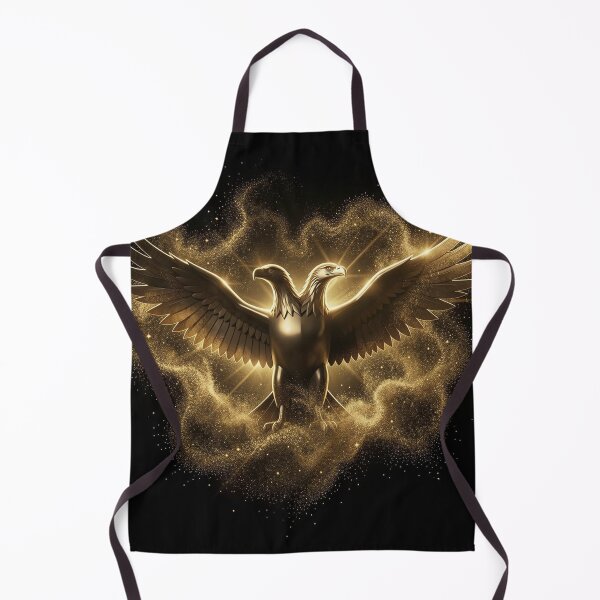 Item preview, Majestic Illyrian Eagle Emerging from Golden Stardust Canvas designed and sold by TaBogroupsRed.
