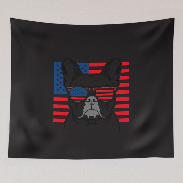Item preview, French Bulldog Dad Patriotic Frenchie Dog Lover American Flag Retro designed and sold by kiralynstration.