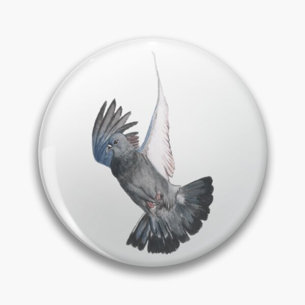 Item preview, Realistic Pigeon In Flight Watercolor Art designed and sold by Shwetamahaart.