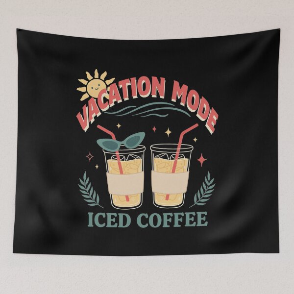 Item preview, Iced coffee and sun - Coffee and sunshine - Coffee lover -  Trendy summer - Summer graphic - Sunshine Vacation - Summer vibes - Summer travel - Iced coffee season designed and sold by JansenGS.