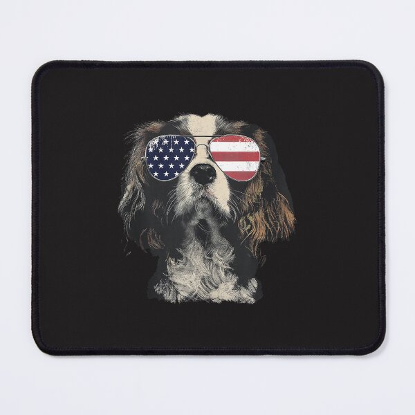 Item preview, Cavalier King Charles Spaniel Patriotic Dog American Flag 4th of July designed and sold by kiralynstration.