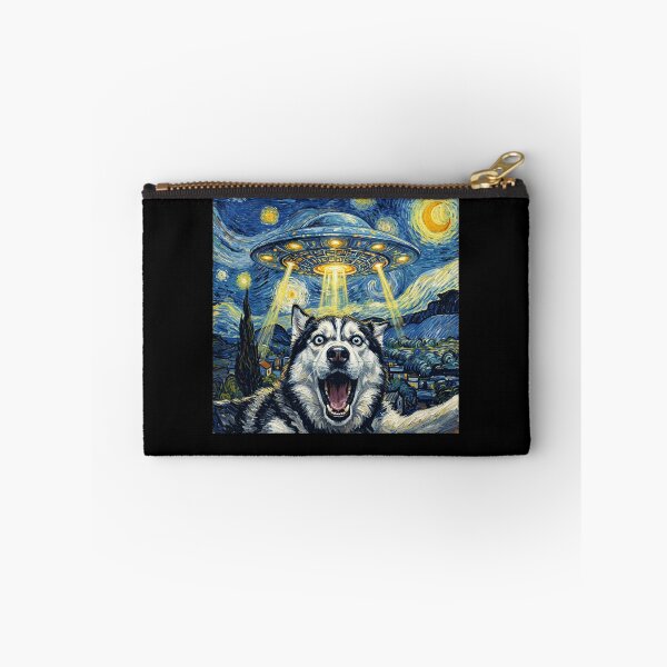 Item preview, Siberian Husky Starry Night UFO Van Gogh Art Dog Selfie Lover designed and sold by Kimberley King Art  King Art.