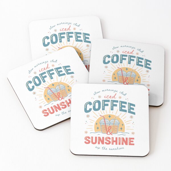 Item preview, Iced coffee and sun - Coffee and sunshine - Coffee lover -  Trendy summer - Summer graphic - Sunshine Vacation - Summer vibes - Summer travel - Iced coffee season designed and sold by JansenGS.