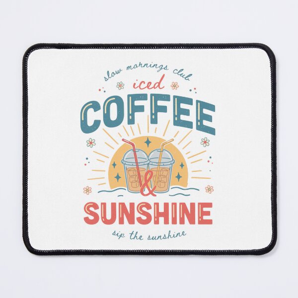 Item preview, Iced coffee and sun - Coffee and sunshine - Coffee lover - Trendy summer - Summer graphic - Sunshine Vacation - Summer vibes - Summer travel - Iced coffee season designed and sold by JansenGS.