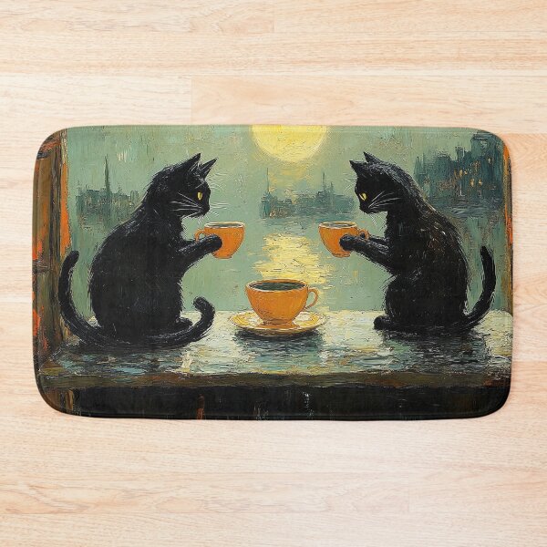 Item preview, Two Cats Evening Tea designed and sold by Erika Kaisersot.