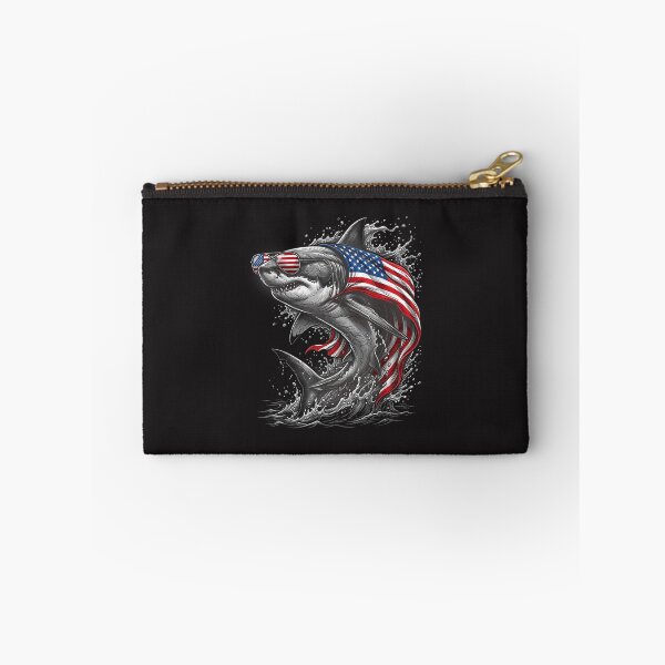 Item preview, Patriotic Shark American Flag Shark Lover Vintage 4th Of July Design designed and sold by kiralynstration.