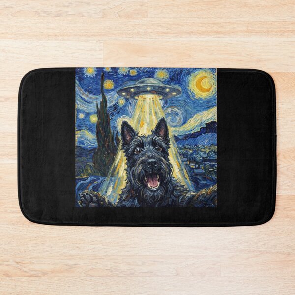 Item preview, Scottish Terrier Starry Night UFO Van Gogh Art Dog Selfie Lover designed and sold by Kimberley King Art  King Art.
