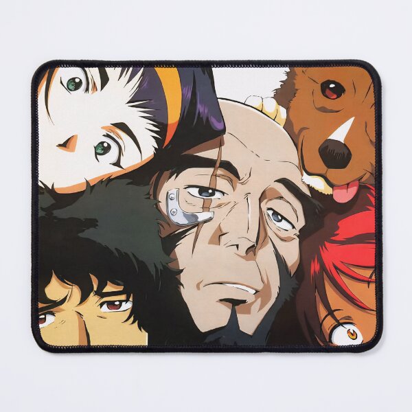 Item preview, Cowboy Bebop Crew Poster | Spike Faye Jet Ein Retro Anime Art designed and sold by PosterFuel.