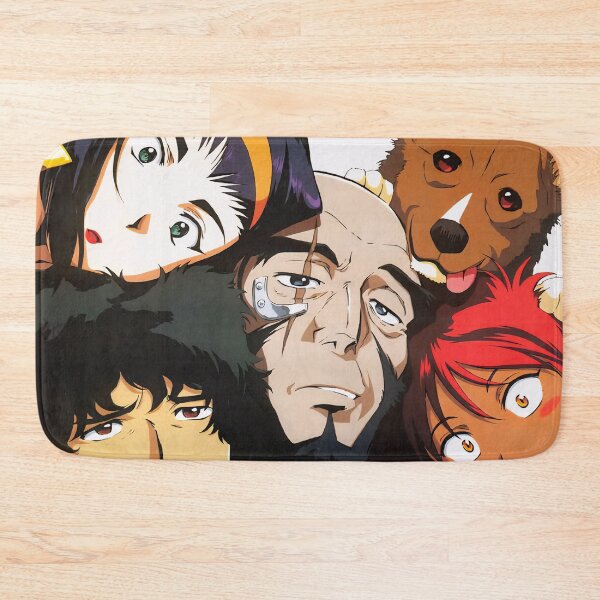Item preview, Cowboy Bebop Crew Poster | Spike Faye Jet Ein Retro Anime Art designed and sold by PosterFuel.
