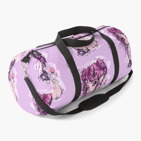 Item preview, Pastel goth girl - kawaii anime manga drawing - lilac aesthetic gothic girl designed and sold by StudioPeachPop.