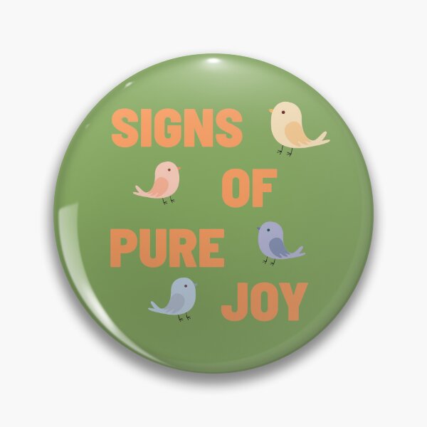 Item preview, Signs of Pure Joy Cute Retro Birds Typography designed and sold by PaniKulka.