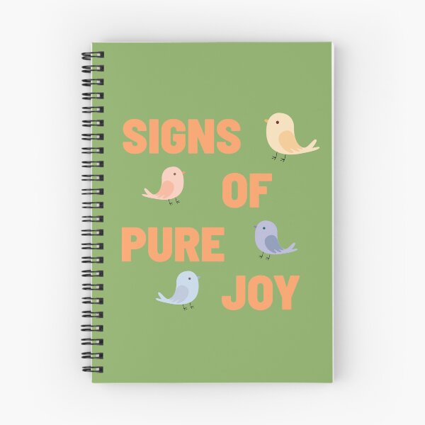 Aperçu de l'œuvre Signes de joie pure Typographie d'oiseaux rétro mignons créée et vendue par PaniKulka.