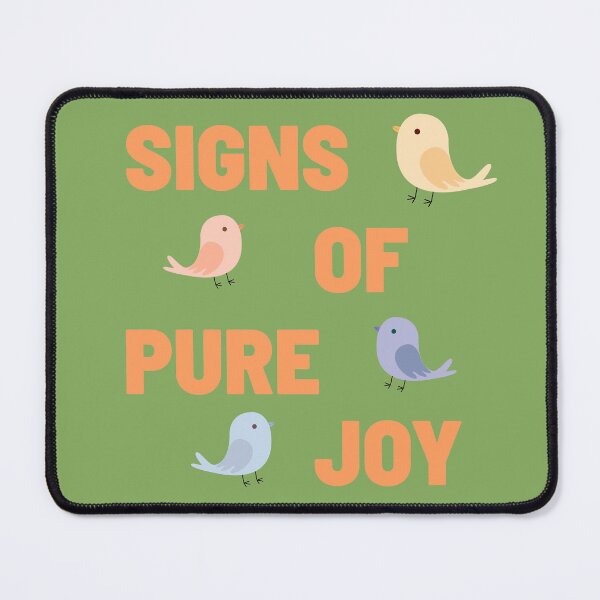Item preview, Signs of Pure Joy Cute Retro Birds Typography designed and sold by PaniKulka.