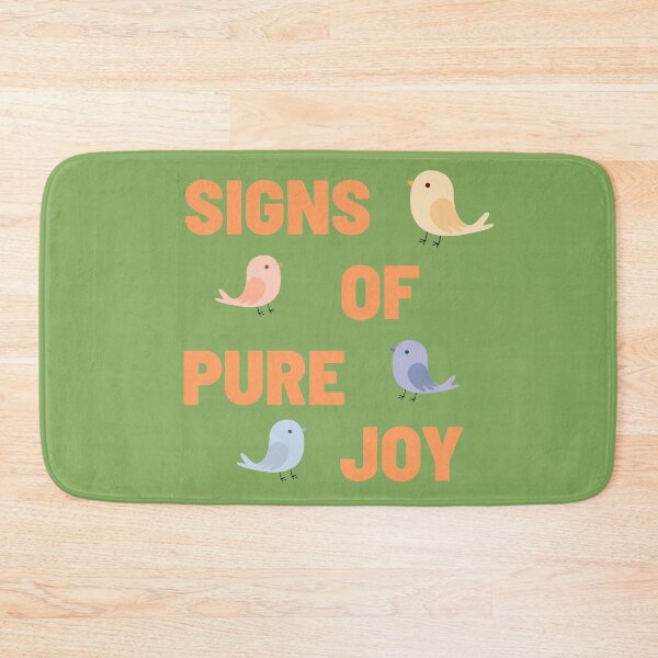 Aperçu de l'œuvre Signes de joie pure Typographie d'oiseaux rétro mignons créée et vendue par PaniKulka.